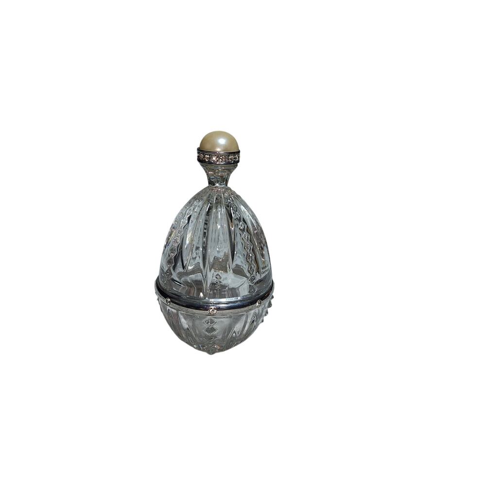 LENOX EUC PAVE JEWELS DIAMOND PEARLS ROYAL EGG TRINKET BOX